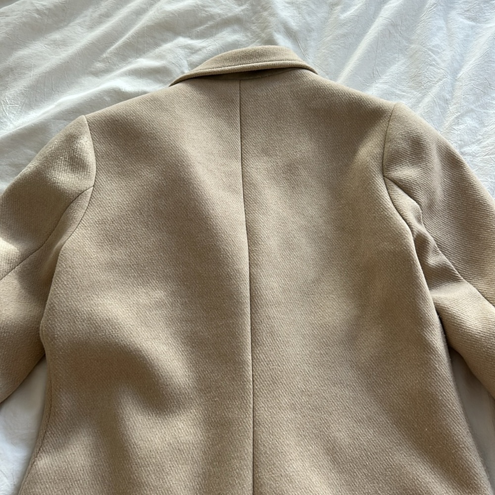 Abercrombie & Fitch Women's Light Tan Peacoat - Picture 6 of 9